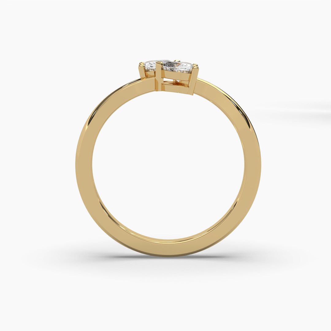 0.5ctw Heart Lab Grown Diamond Fashion Ring | 14k Gold