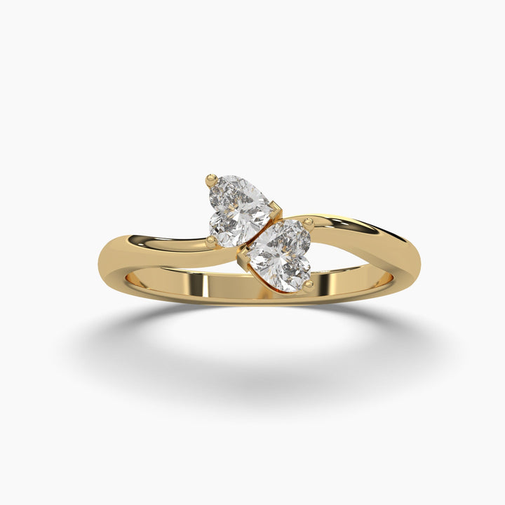 0.5ctw Heart Lab Grown Diamond Fashion Ring | 14k Gold