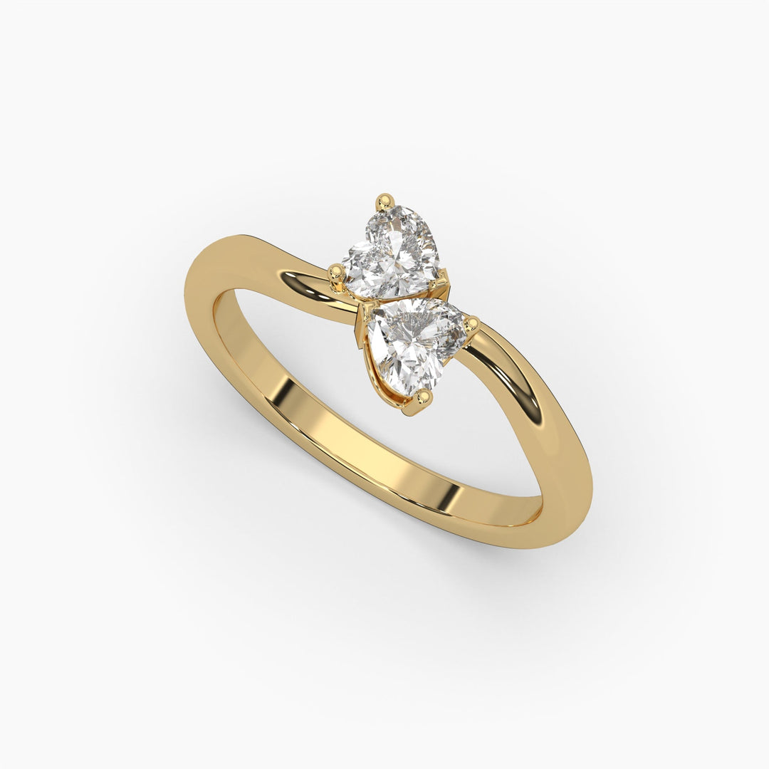 0.5ctw Heart Lab Grown Diamond Fashion Ring | 14k Gold