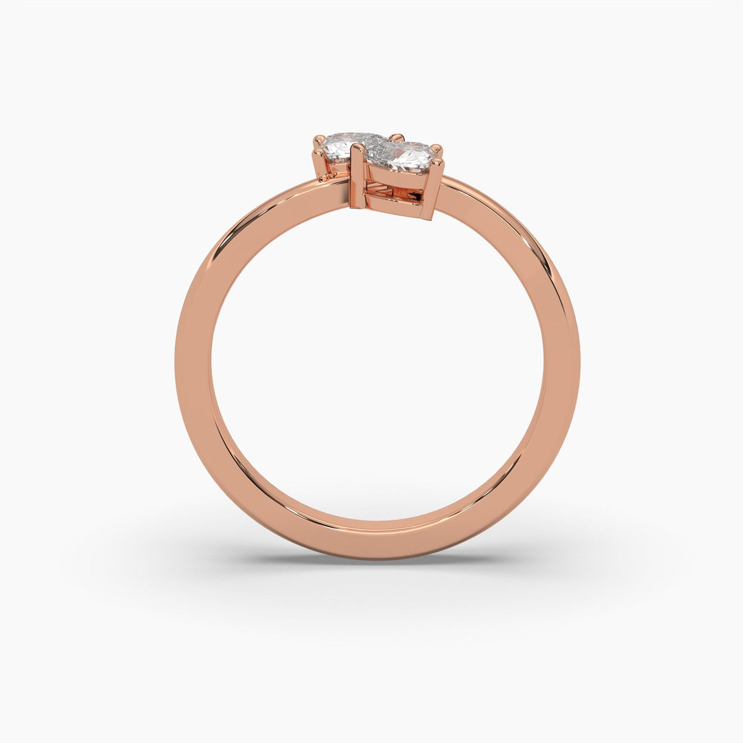 0.5ctw Heart Lab Grown Diamond Fashion Ring | 14k Gold