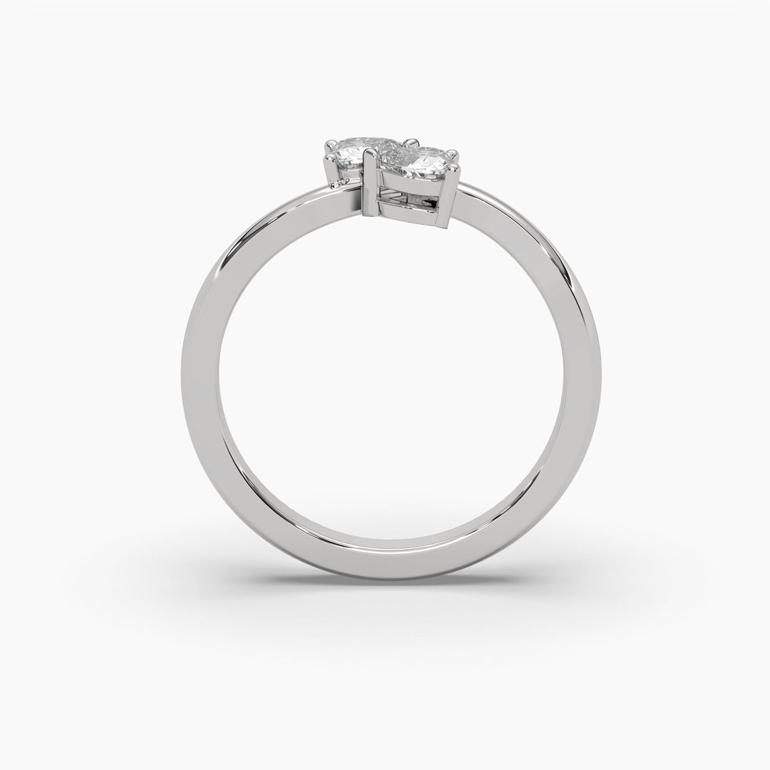 0.5ctw Heart Lab Grown Diamond Fashion Ring | 14k Gold