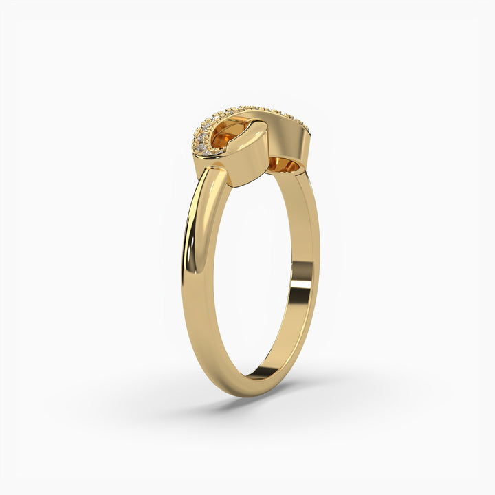 0.1ctw Round Lab Grown Diamond Infinity Fashion Ring | 14k Gold