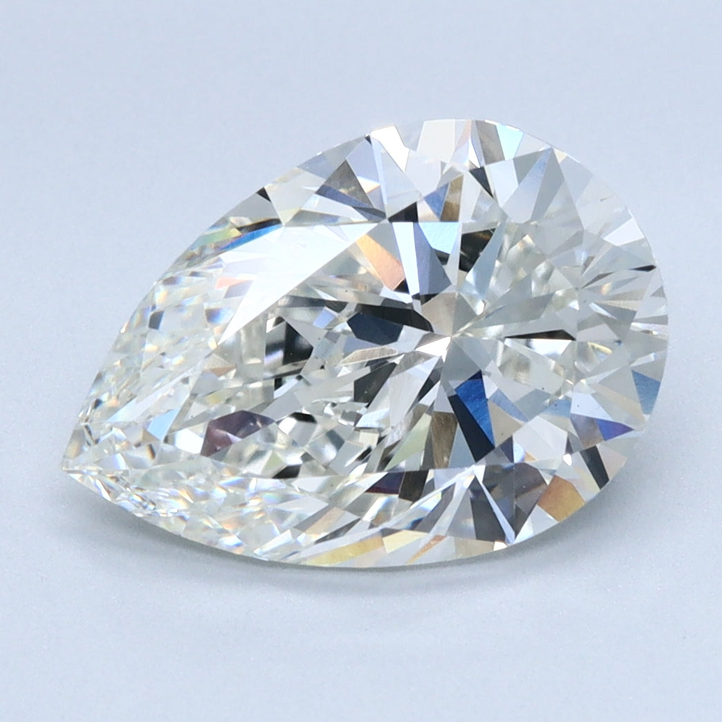 3.02ct PEAR Shaped Diamond | H Color | VS1 Clarity | IGI Certified