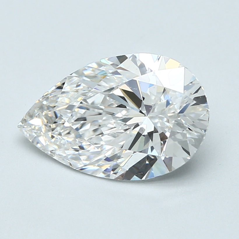 2.43ct PEAR Shaped Diamond | E Color | VS1 Clarity | IGI Certified