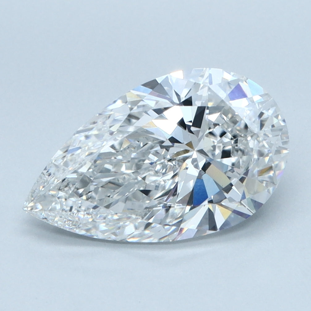 2.1ct PEAR Shaped Diamond | F Color | VS1 Clarity | IGI Certified