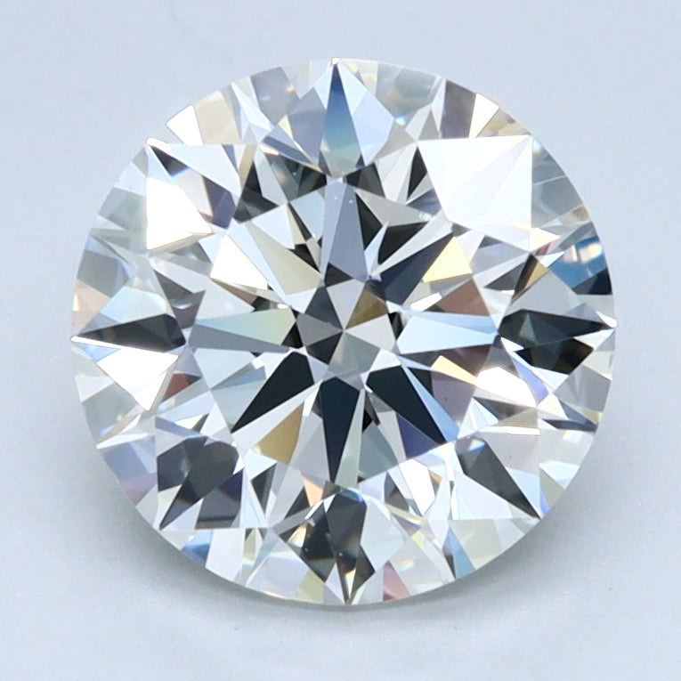 2ct ROUND Shaped Diamond | H Color | VVS2 Clarity | IGI Certified