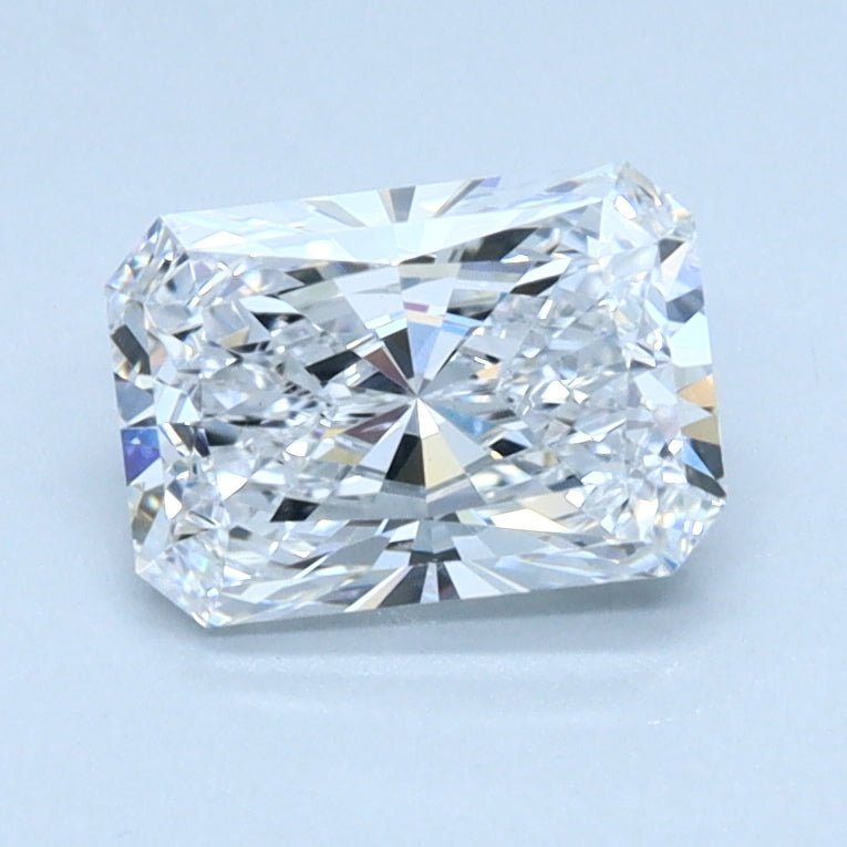 1ct RADIANT Shaped Diamond | E Color | VVS2 Clarity | IGI Certified