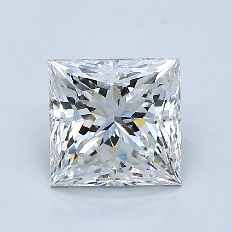 1.23ct PRINCESS Shaped Diamond | H Color | VVS2 Clarity | GCAL Certified