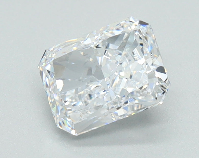 1ct RADIANT Shaped Diamond | D Color | VVS2 Clarity | IGI Certified