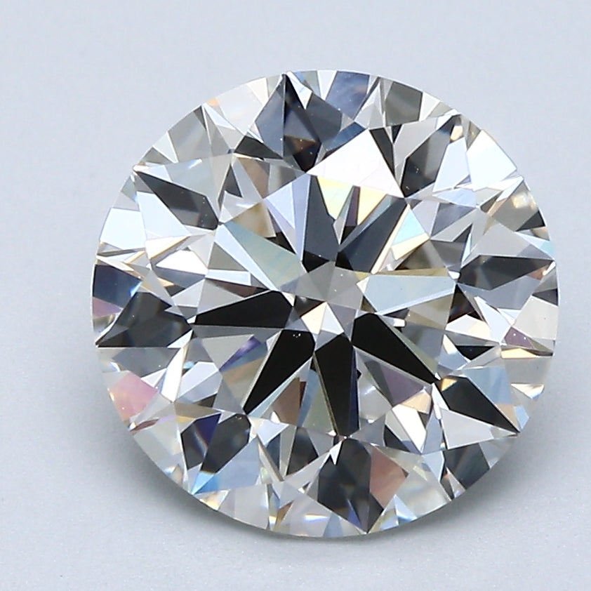 3.08ct ROUND Shaped Diamond | J Color | VS1 Clarity | GCAL Certified