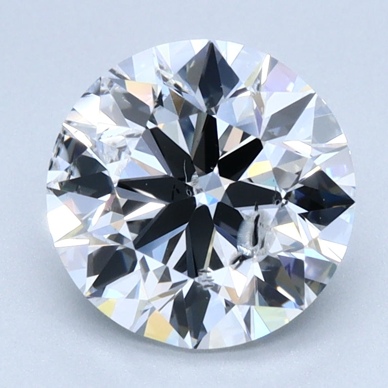 2ct ROUND Shaped Diamond | D Color | I1 Clarity | IGI Certified