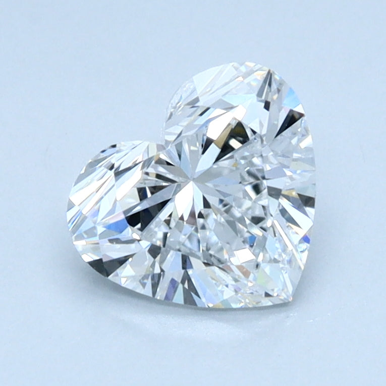 1ct HEART Shaped Diamond | D Color | VVS2 Clarity | IGI Certified