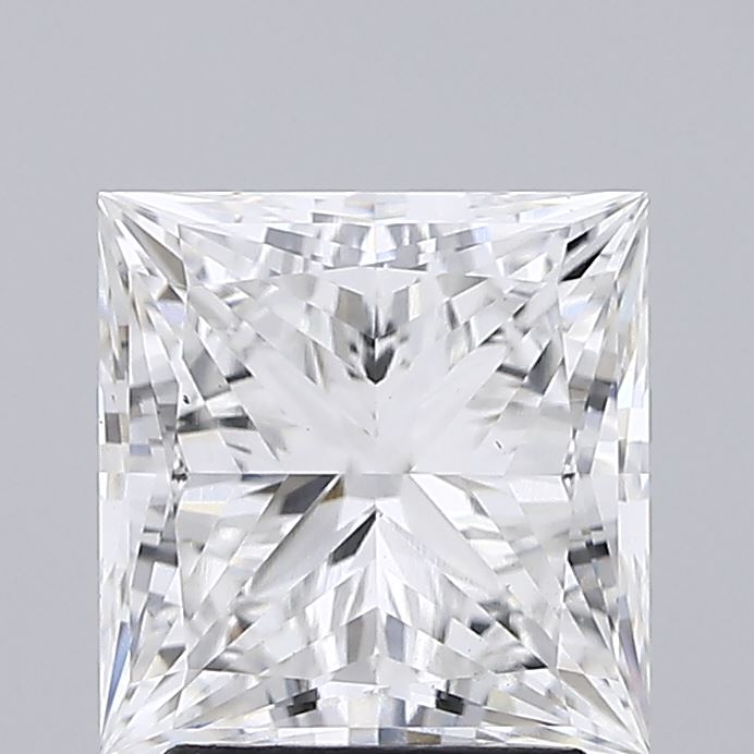 2.64ct PRINCESS Shaped Diamond | F Color | VS1 Clarity | IGI Certified