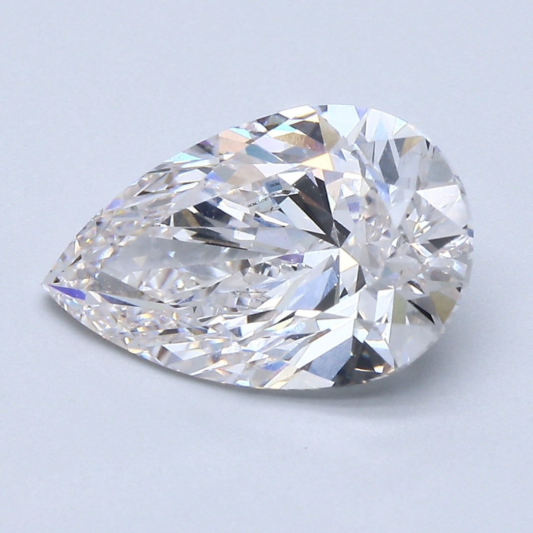 3ct PEAR Shaped Diamond | I Color | VS2 Clarity | GCAL Certified