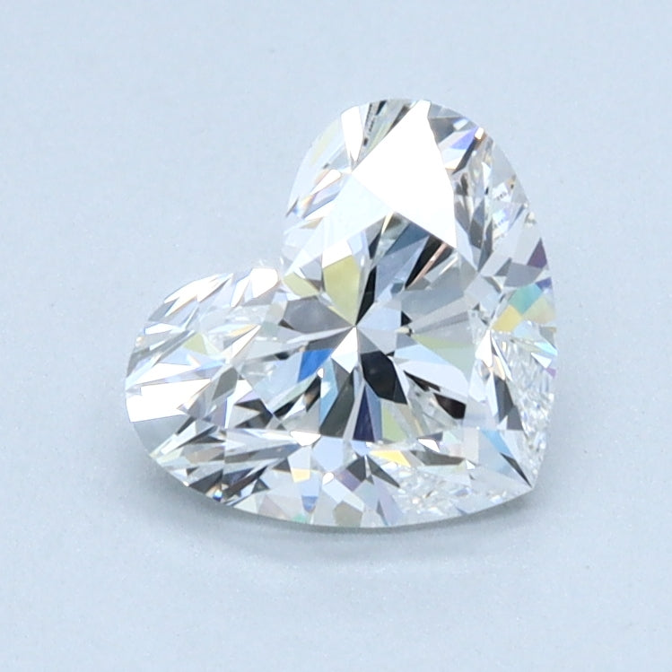 1ct HEART Shaped Diamond | E Color | VVS2 Clarity | IGI Certified