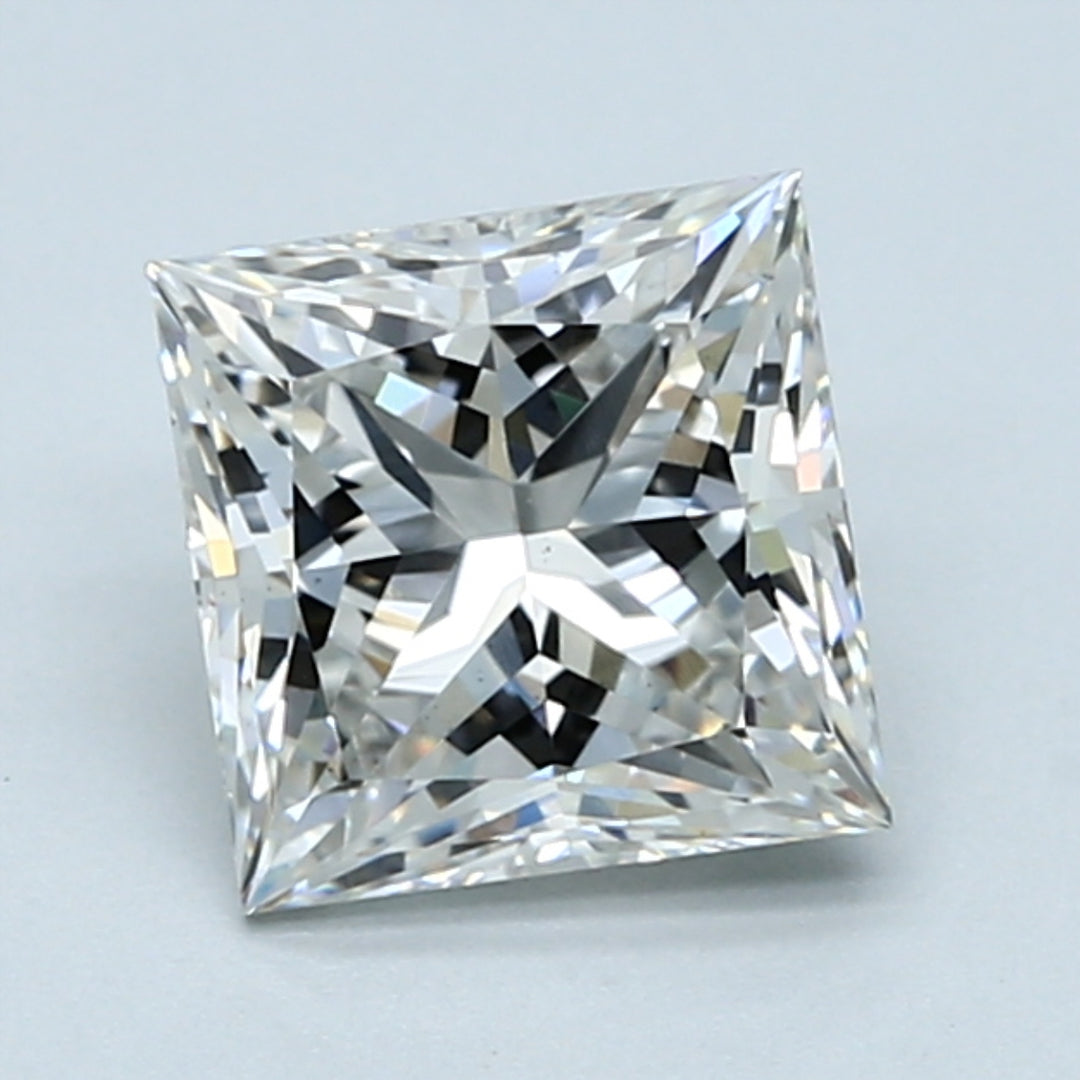 1.8ct PRINCESS Shaped Diamond | F Color | VS1 Clarity | IGI Certified