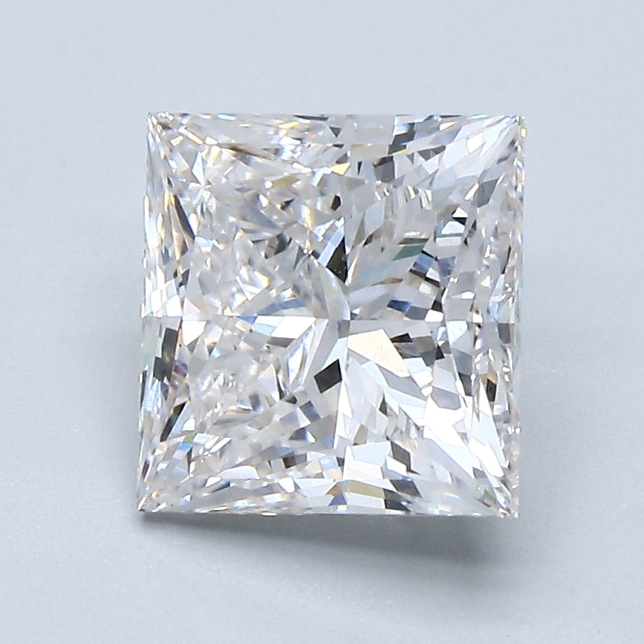 3.08ct PRINCESS Shaped Diamond | I Color | VS2 Clarity | GCAL Certified