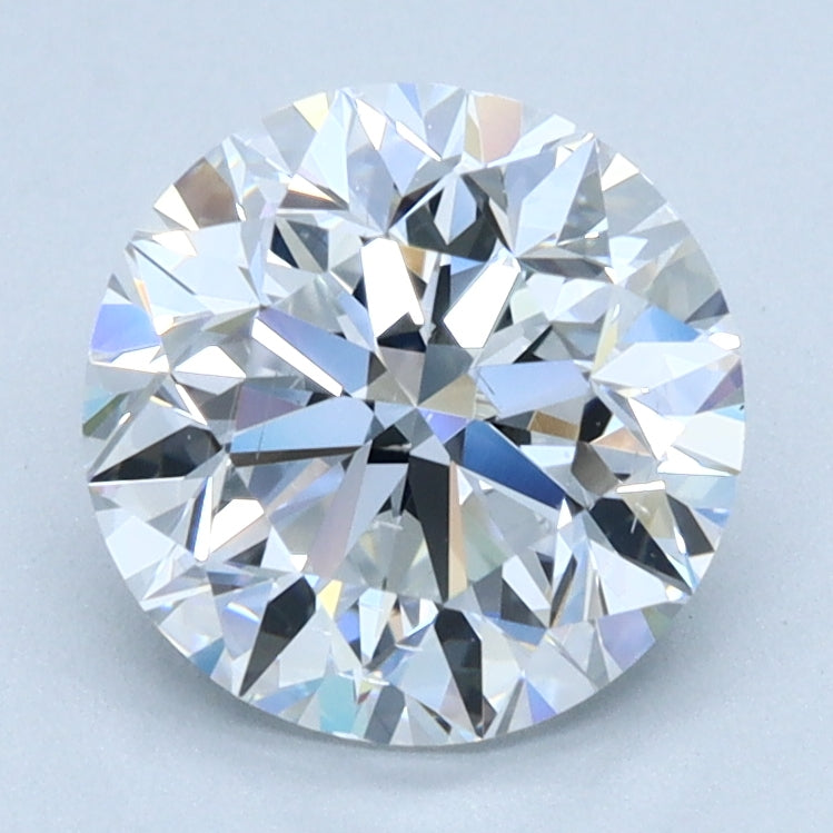 2ct ROUND Shaped Diamond | D Color | SI1 Clarity | IGI Certified