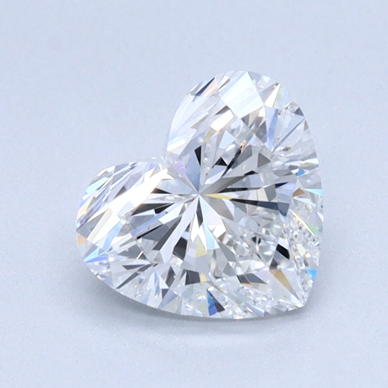 1ct HEART Shaped Diamond | E Color | VVS2 Clarity | IGI Certified