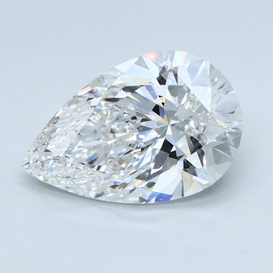 1.64ct PEAR Shaped Diamond | E Color | VVS2 Clarity | IGI Certified