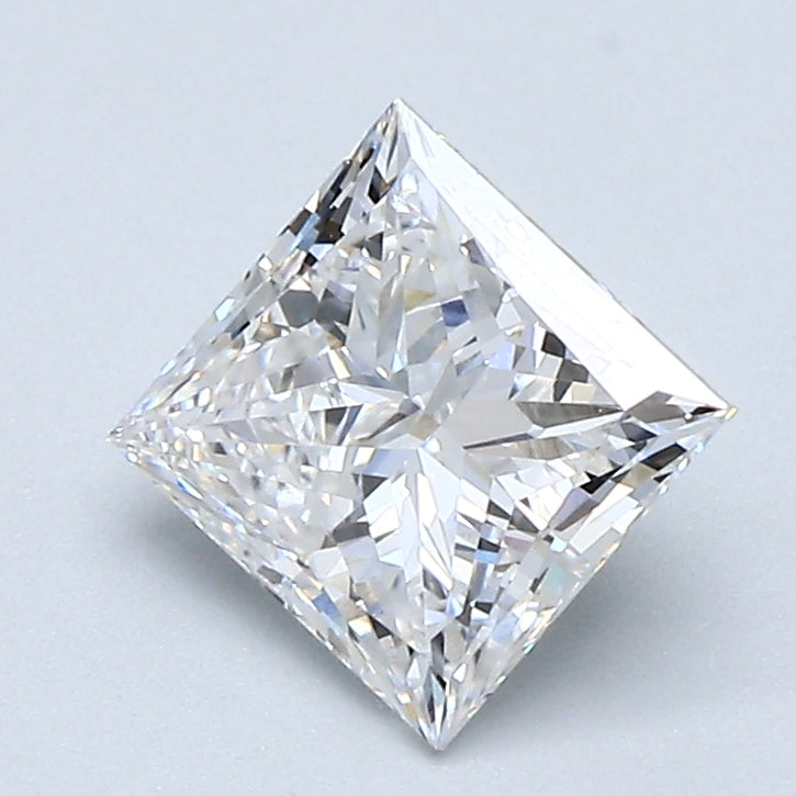 1.23ct PRINCESS Shaped Diamond | F Color | VS2 Clarity | IGI Certified