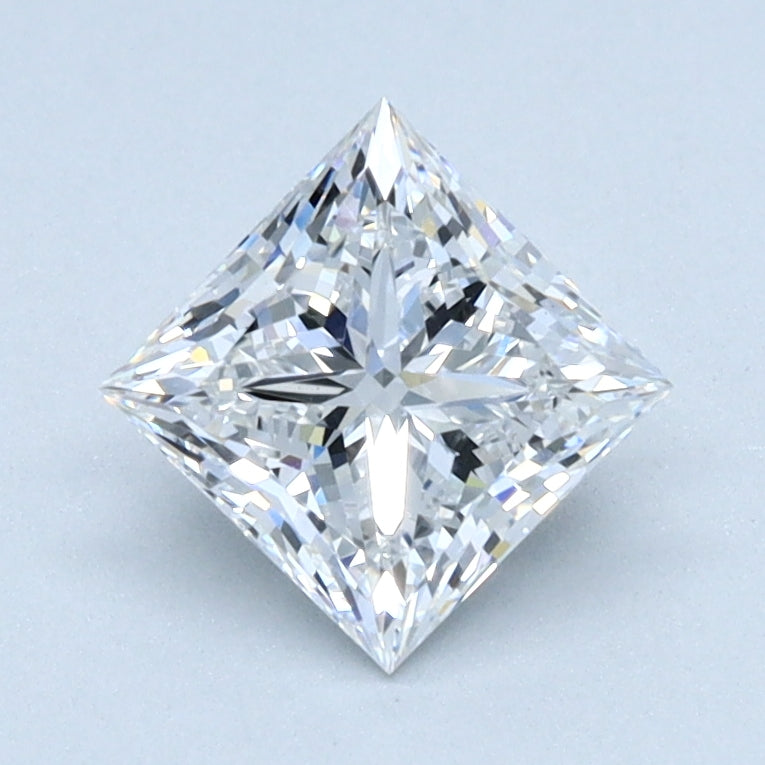 1ct PRINCESS Shaped Diamond | D Color | VS2 Clarity | IGI Certified