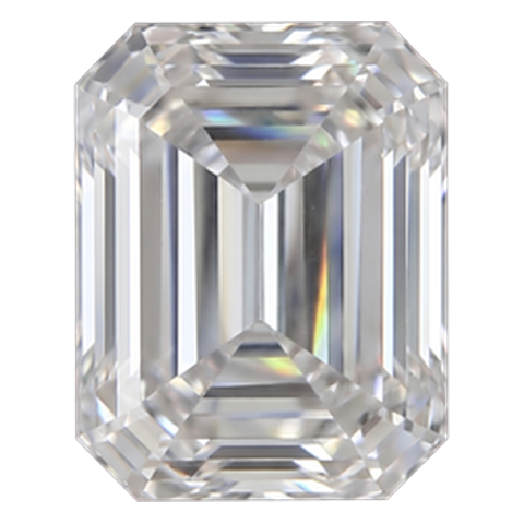 Emerald cut lab grown diamond