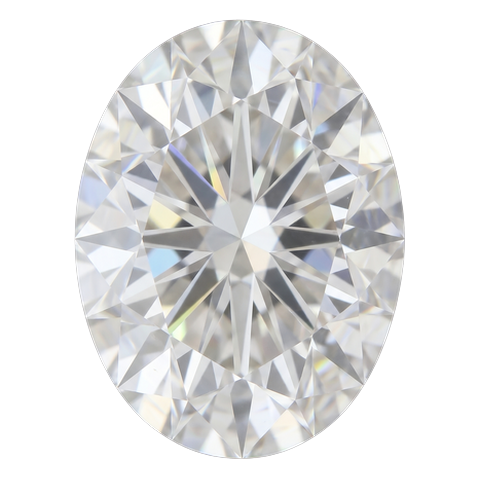 Oval lab grown diamond