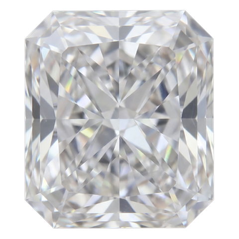 Radiant cut lab grown diamond